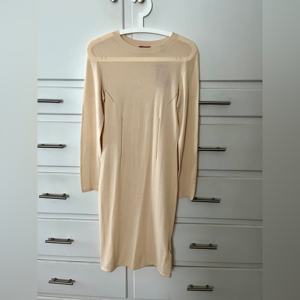 Esprit Cream Long Sleeve light sweater Dress size small